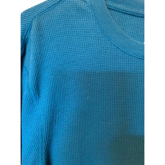 🌸3/$15🌸Turquoise Henley Long Sleeve Shirt Small - Picture 2 of 5